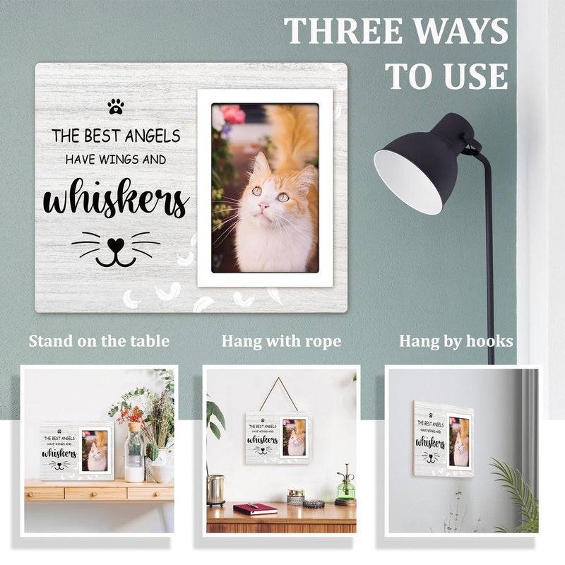 Cat Memorial Gifts for Loss of Cat, Cat Memorial Picture Frame, Cat Loss Sympathy Gift for Women, Family, Pet Memorial Gifts Cat, Loss of Cat Memroai Frame for 4x6 Photo - PawsPlanet Australia