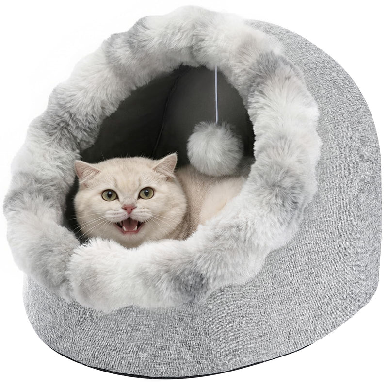Avont Soft Cat Recovery Cone Collar Bundle with Cat Bed Cave for Indoor Cats