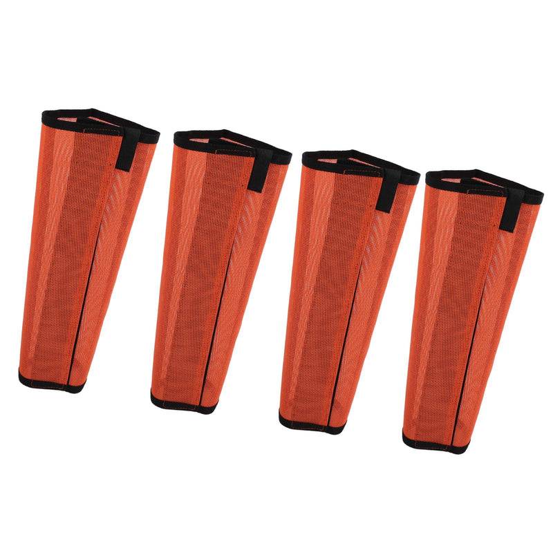 Horse Fly Leggings, Prevent Trampling Fine Mesh Leg Protection Tear Resistant Horse Fly Boots for Outdoor (Orange) - PawsPlanet Australia