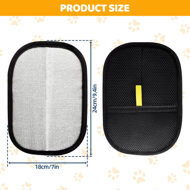 Electrostatic Pet Hair Removal Gloves for Dogs & Cats - Reusable Grooming Mitts Remove Hair from Furniture, Carpets, Car Seats & Clothes - PawsPlanet Australia