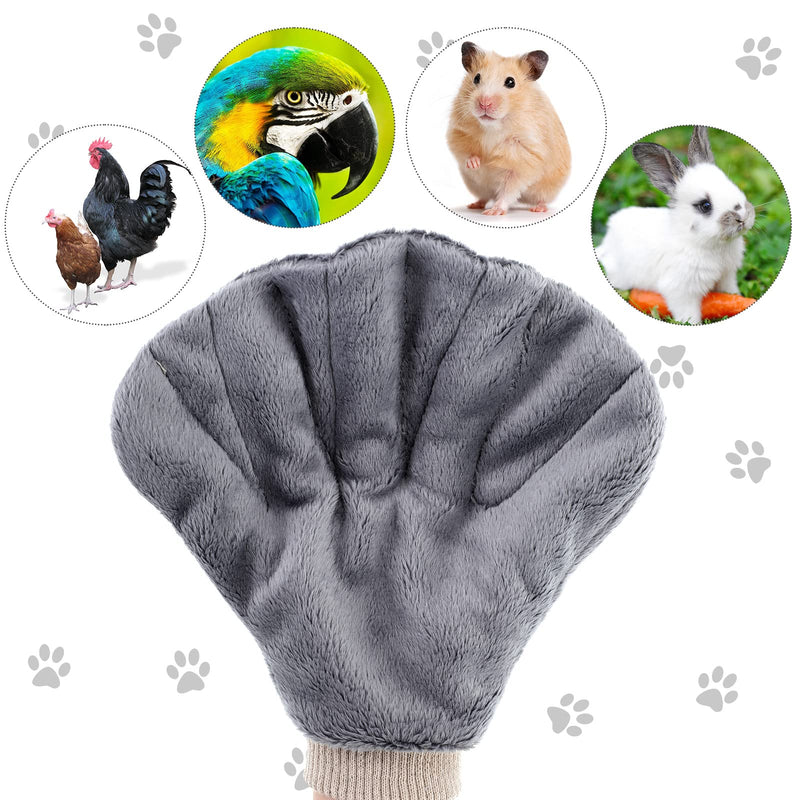 2 Pcs Sugar Glider Bonding Mitt, Calming Sleeping Glove, Bite Proof Animal Handling Gloves, Hedgehog Accessories Calming Glove for Train Your Sugar Glider Small Animals Hamster Rats Pet (Gray) Gray - PawsPlanet Australia