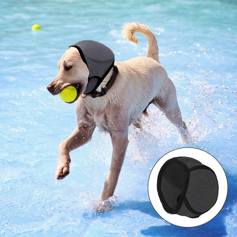 Dog Ear Defenders Completely Cover Dog Snood Waterproof Barrier Against Dirt and Grime Pet Ear Muffs Noise Protection Adjustable Hush Muff Cover for Pet Protectors for Bathing Swimming Fireworks