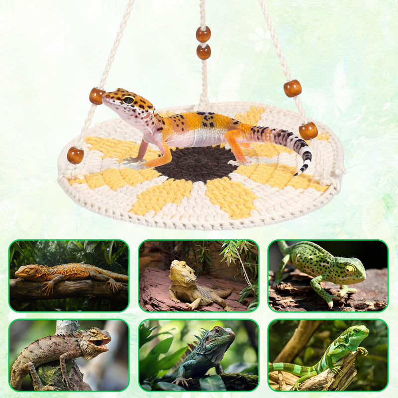 Bearded Dragon Accessories, Reptile Hammock, Lizard Swing Hanging Bed, Leopard Gecko Tank Accessories, Reptile Climbing, Hammock Pet Platform Carrier for Chameleon, Guinea Pig, Gecko, Birds - PawsPlanet Australia