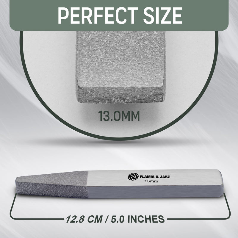 FLAMIA & JABZ Stripping Metal Stones & Nail file for Dogs, Cats & Pets (13 MM) 13 MM Stripping Metal