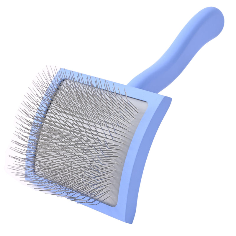We Love Doodles Grooming Curved Slicker Brush for Long-Haired Dogs - Poodle, Golden Doodle, and Dematting (Large) Large Curved - PawsPlanet Australia