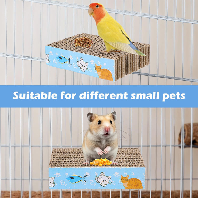2Pcs Bird Perches for Cage, Parrot Cardboard Perch for Small to Regular Pet Birds, Parrot Playground Help Birds Clean Beak, Suitable for Macaws, Small Parakeets, Conures, Budgies - PawsPlanet Australia