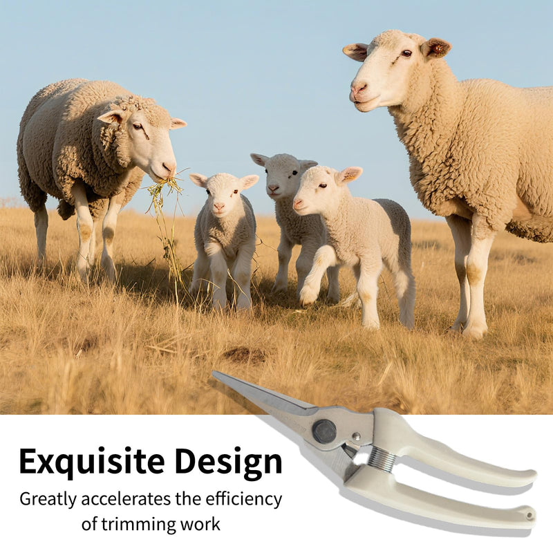 Goat Hoof Trimmers - Professional Trimmer with SK5 High Carbon Steel Blades for Sheep, Alpaca, Lamb, Pig Hooves & Gardening Pruning, Safety Lock & Non-Slip Grip