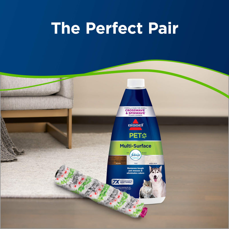 BISSELL Tangle-Free CrossWave Multi-Surface Pet Brush Roll, New OEM Part 2460 0.2600