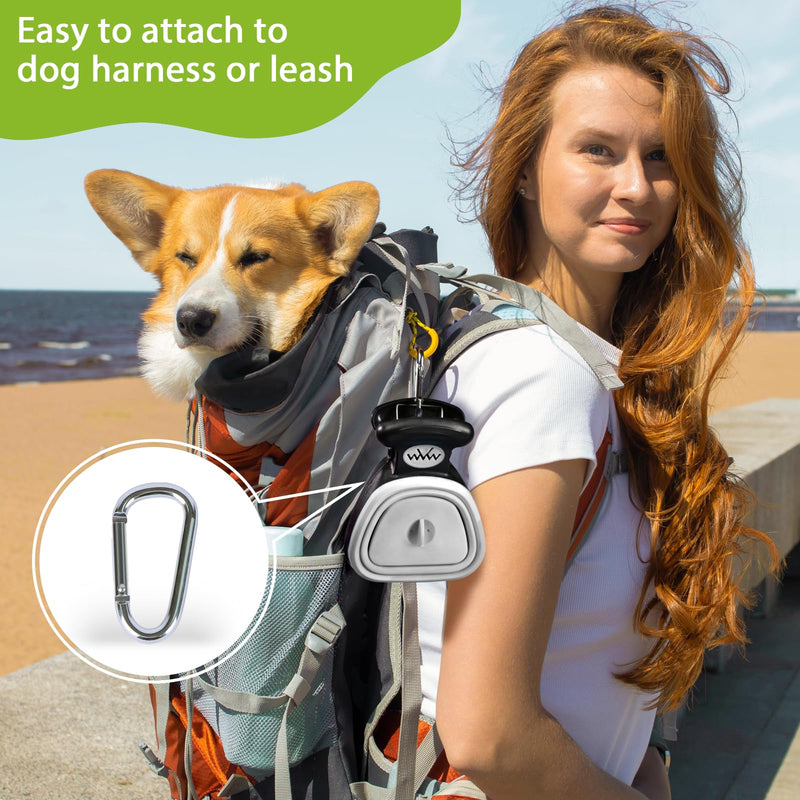 SUPERDESIGN Portable and Versatile Pet Poop Scooper, Ideal for Walking Traveling and Camping with Small and Large with CLeash Clip and Garbage Bag Bin Dogs Poop Scooper Small Black - PawsPlanet Australia