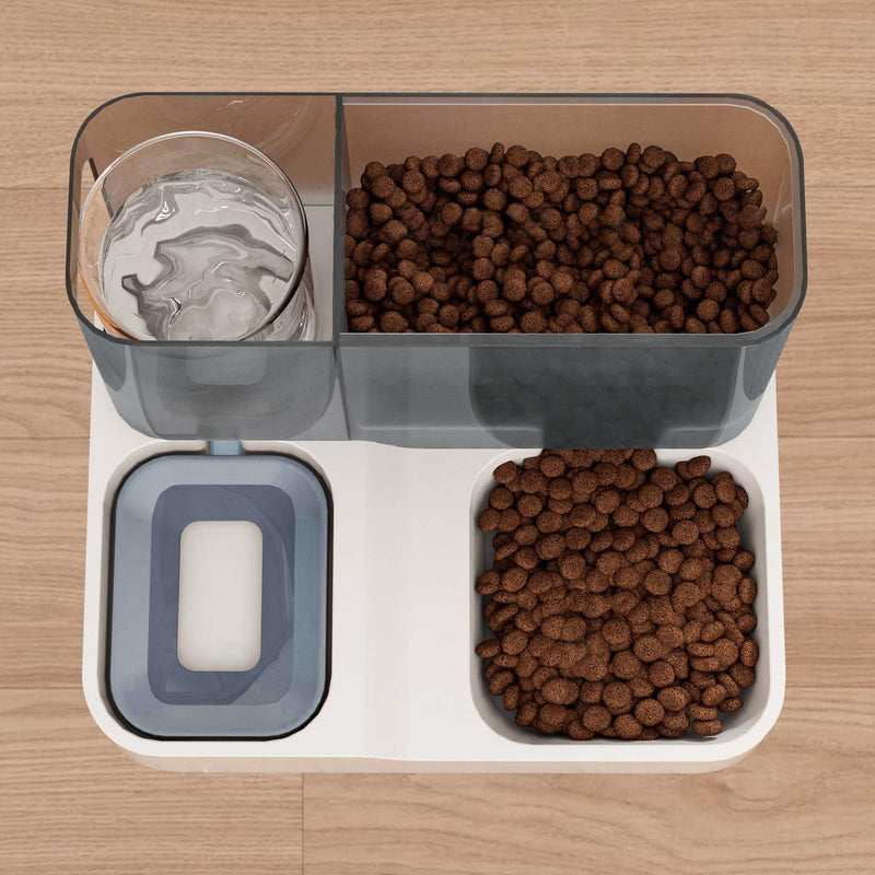FAMILY'S BACKYARD Cat Bowls for Indoor,Automatic Cat Feeder,Dog Food Dispenser,Fully Enclosed Water Storage and Grain Storage Dual Function Pet Food Bowl,Size 30 * 25 * 22CM - PawsPlanet Australia