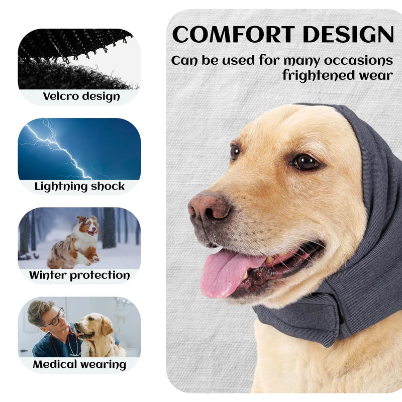 Dog Ear Defenders, Dog Ear Muffs Noise Protection, Anxiety Relief Protector, Winter Neck Warm Ski Mask