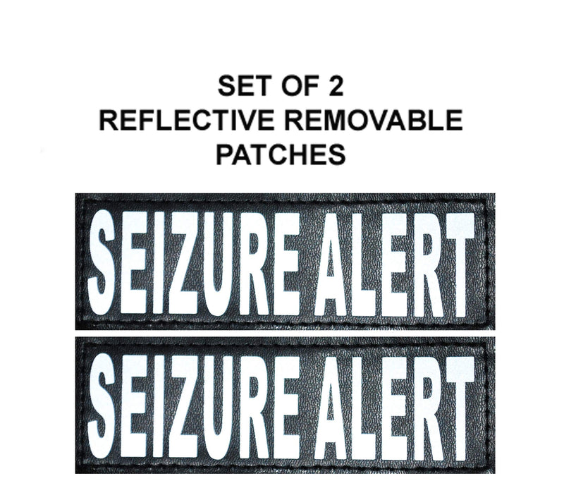Seizure Alert Nylon Dog Harness Vest. Purchase Comes with 2 Reflective Seizure Alert pathces. Please Measure Your Dog Before Ordering Girth 19-25" Purple - PawsPlanet Australia