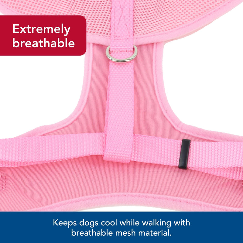 Coastal - Comfort Soft - Adjustable Dog Harness, Pink Bright, 3/8" x 14"-16" 3/8" x 14"-16" (Pack of 1) - PawsPlanet Australia