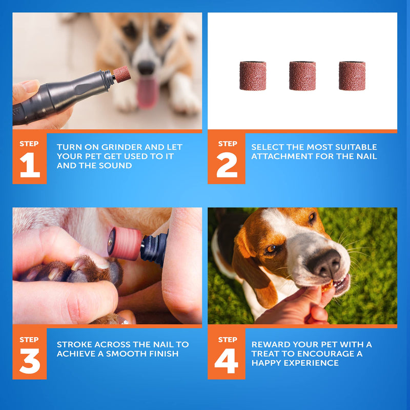 Wahl Battery Nail Grinder, Claw File for Pets, Battery Powered, Pet Nail Trimmer, Dog Claw File, Animal Grooming Tools, Smoothing Pet Nails, Paw Grooming