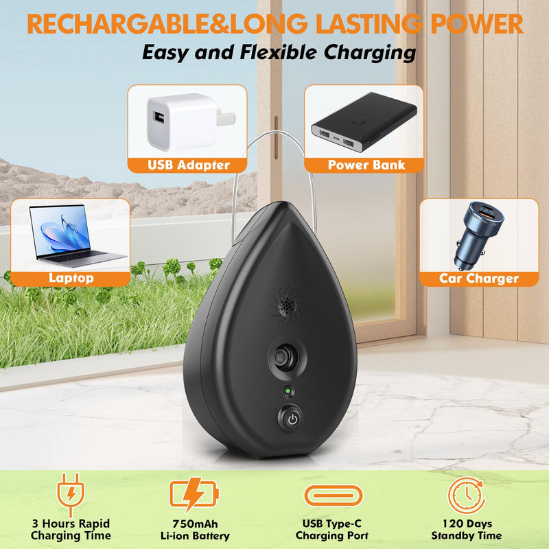 Anti Barking Device for Dogs, Rechargeable Bark Box Ultrasonic Barking Deterrent with 3 Level Modes/Irregular Ultrasound Frequency/Automatically Electronic Dog Whistle Stop Neighbors Dog from Barking Black Anti Barking Device - PawsPlanet Australia
