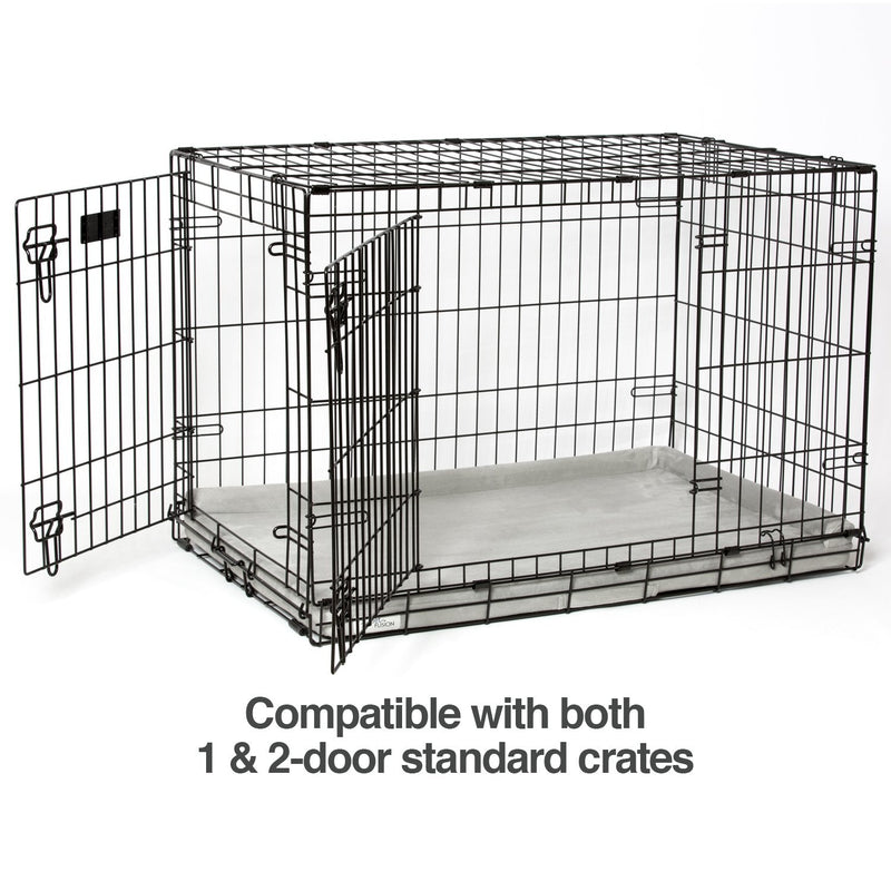 PetFusion Replacement Cover for PuppyChoice Dog Crate Bed (23x18) PuppyChoice Cover S - Fits 24" Crate Grey - PawsPlanet Australia