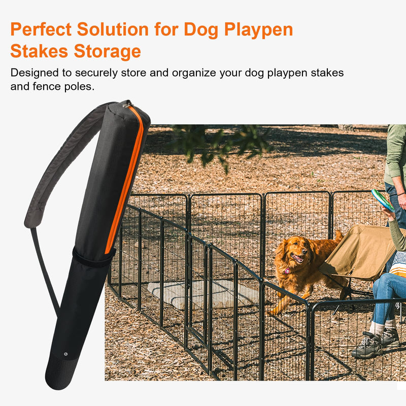 32 Inch Stake Bag Dog Playpen Stakes Storage Bag with Carrying Strap, Dog Playpen Accessories for Storing Stakes and Carrying While Camping Fits Most Dogs Pen Brands - PawsPlanet Australia