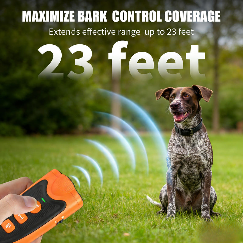 3X Ultrasonic Dog Bark Deterrent Device 6 Training Modes, 23FT Long Range, 30 Days Battery, Rechargeable Anti-Barking Control, Safe & Humane for Indoor Outdoor Use - PawsPlanet Australia