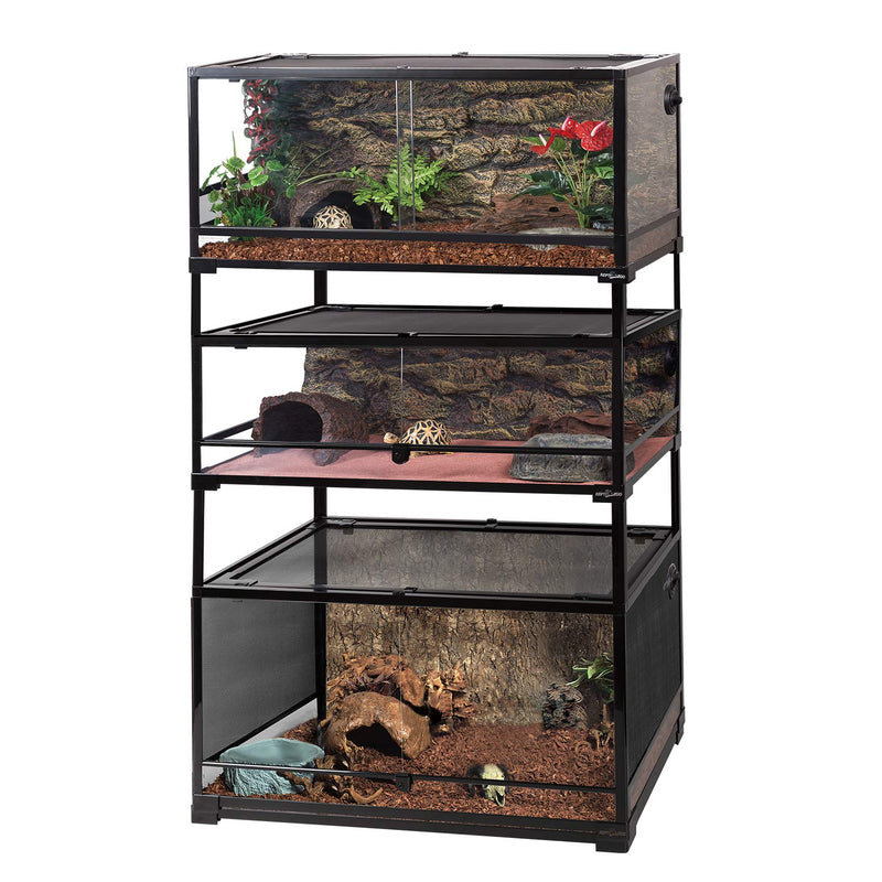 REPTI ZOO RK Knock-Down Reptile Terrarium Accessories - Stackers Post or Universal Wheels Terrarium Stackers Post - PawsPlanet Australia