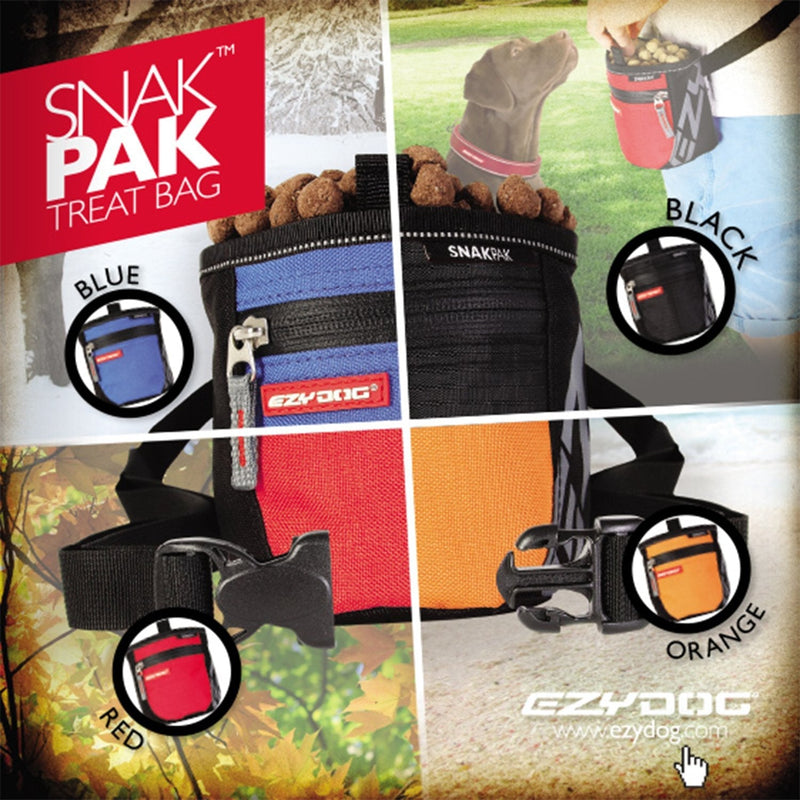 Ezydog Ezydog Snakpak Wearable Dog Treat Bag Orange