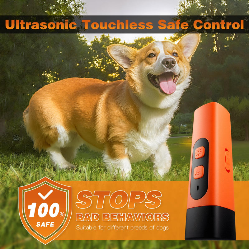 Ultrasonic Dog Bark Deterrent Devices, 50 FT Range Anti Barking Device for Dogs, Indoors Outdoors Effective Stop Barking Own or Neighbors Dog, Safe & Humane Dog Behavior Training Control Device - PawsPlanet Australia