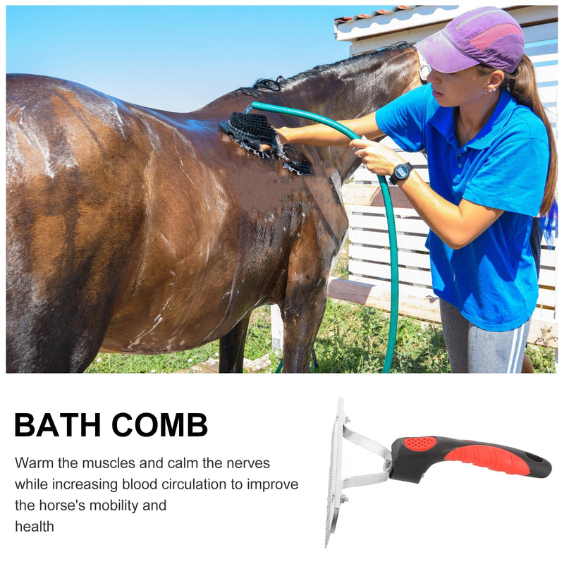 Didiseaon Cleaning Brush Horse Sweat Scraper Horses Livestock Shedding Comb Dog Brush for Shedding Horse Grooming Tool Horse Currycomb Potty Chair Cattle Tools Metal Brush Pet Rubber Child - PawsPlanet Australia