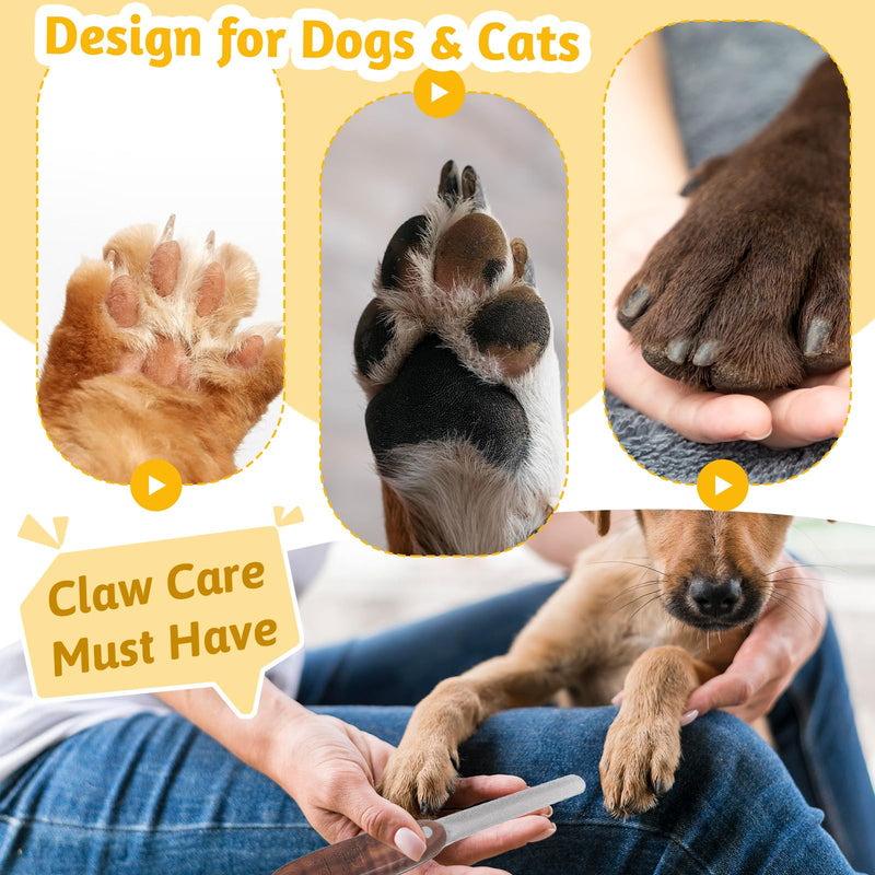 Dog Nail File Diamond Finish Nail File for Dogs Cats Professional Pet Nails Filer with Wood Handle Shape and Smooth All Toenail Types Nails Grooming Tool Polish Off Rough Edges Safe Effective - PawsPlanet Australia