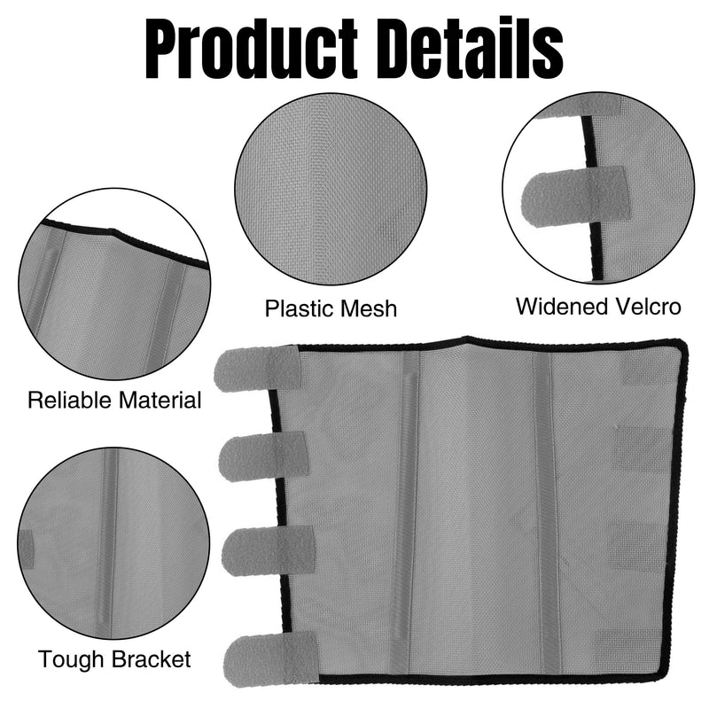 Mesh Horse Fly Boots - 4PCS Loose Fitting Horse Flyproof Boot, Protective Breathable Leg Wrap Leggings, Reduces Stress Leg Fatigue Equine Protection for Preventing Flies Mosquitoes Bites (Grey) Grey - PawsPlanet Australia