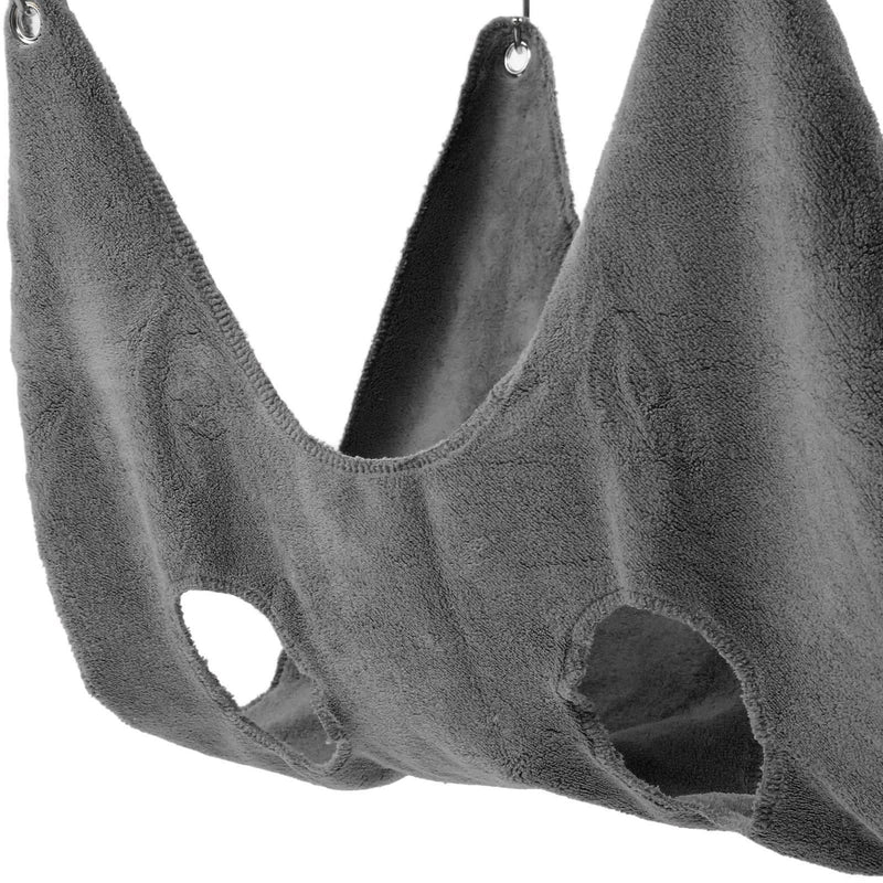 Dog Grooming Hammock, Breathable Soft Comfortable Safety Dog Grooming Washable for Cleaning Teeth for Nail Trimming for Taking Medicine(Grey, L) - PawsPlanet Australia