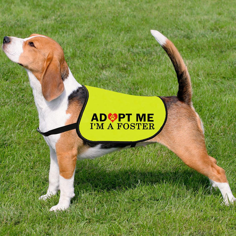 CENWA Adopt Me I’m A Foster Dog Jacket Vest Adopt Me Dog Jacket Vest New Puppy Dog (I'm A Foster L) I'M A FOSTER L