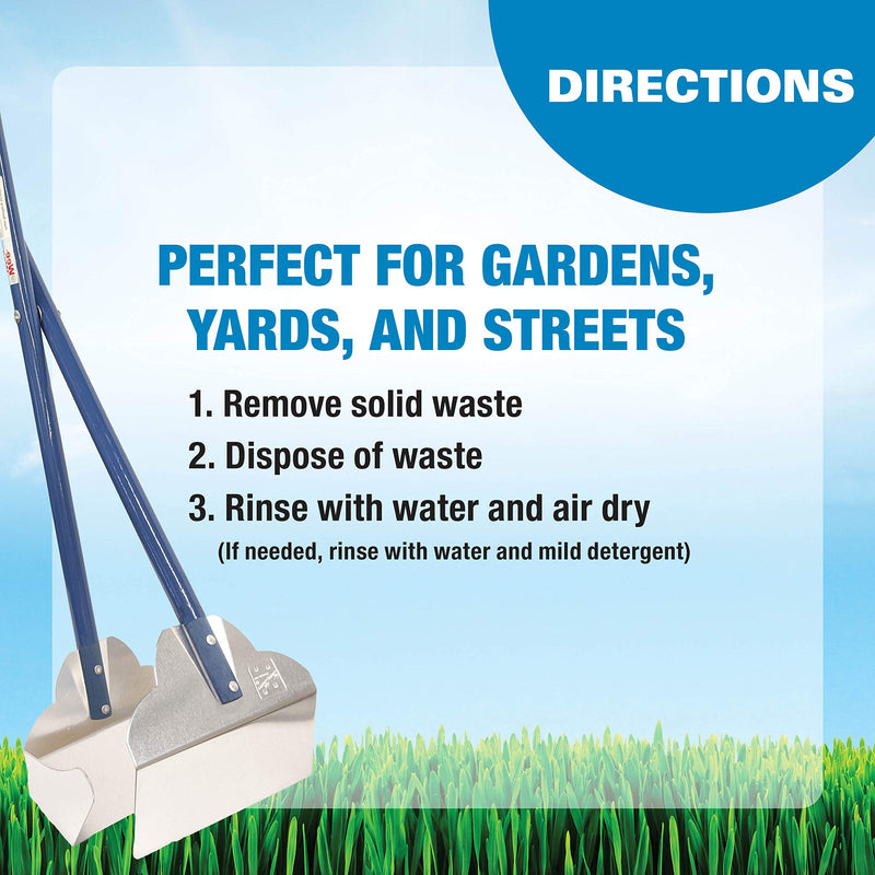 Four Paws Wee-Wee Pooper Scoopers for Dogs l Outdoor Rake l Spade & Pan l Pooper Scooper Set Spade Scooper 5.25" x 7" x 33.5" - PawsPlanet Australia