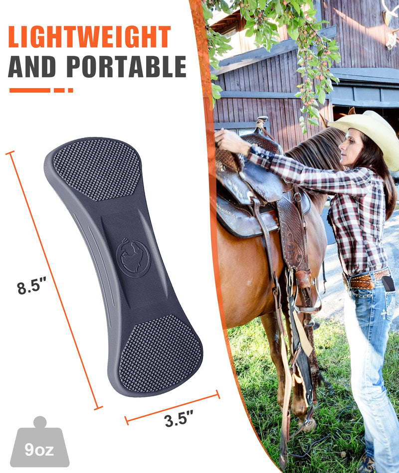 Shedding Blade for Horses Tool - Horse Brush for Deshedding Grooming Bathing, Multi-Functional Rubber Grooming Kit for Horses, Dogs, Cows and Goats(Navy Blue) navy blue