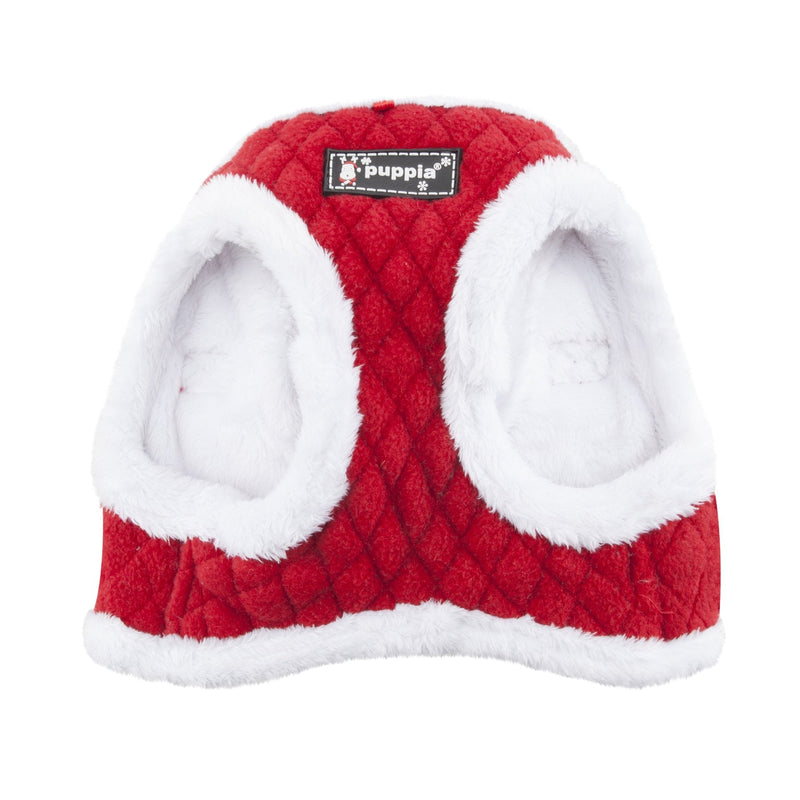 Puppia Christmas Harness - Soft vest harness for Christmas -Harness for small and medium dogs - Red S Puppia Blitzen Harness B
