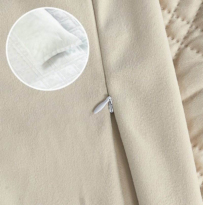 Brilliant Sunshine Premium Calming Dog Bed Mat, Silky Velvet, Removable Washable Cover, Cushion Protector and Couch Covers for Dogs, Pets, Cats, Small, Beige Natural - PawsPlanet Australia