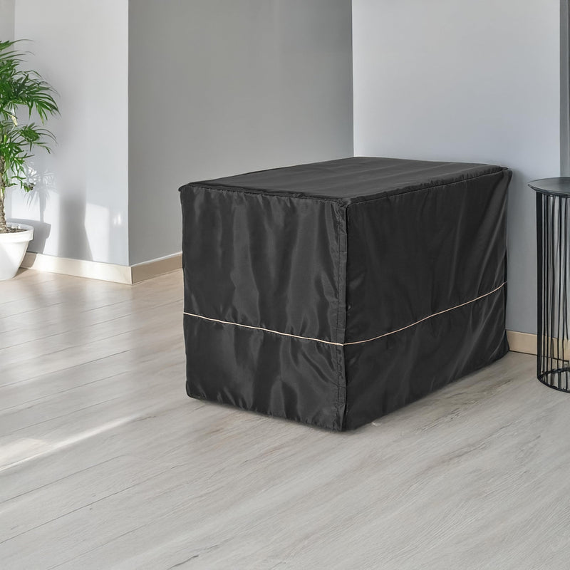 MidWest Homes for Pets Medium Dog Crate Cover, Black Polyester Privacy Kennel Cover Fits Most 30-inch Crates, Machine Washable, Reduces Barking & Chewing - PawsPlanet Australia