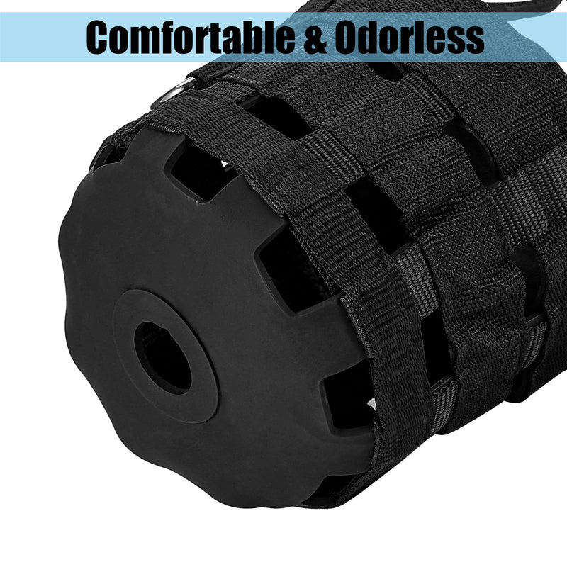 Durable Ventilated Grazing Muzzle with Attached Breakaway Halter - Lightweight Horse Muzzle, Supports Natural Grazing, Restricts Food Intake, Padded Noseband Onyx Black Cob Size