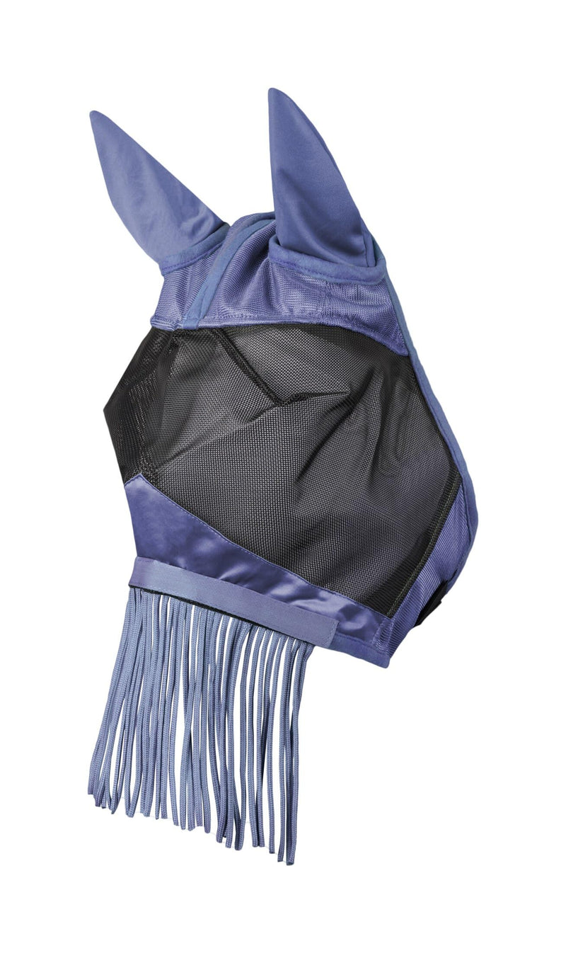 Horze Fly Mask with Detachable Nose Fringe - Velvet Morning - XL