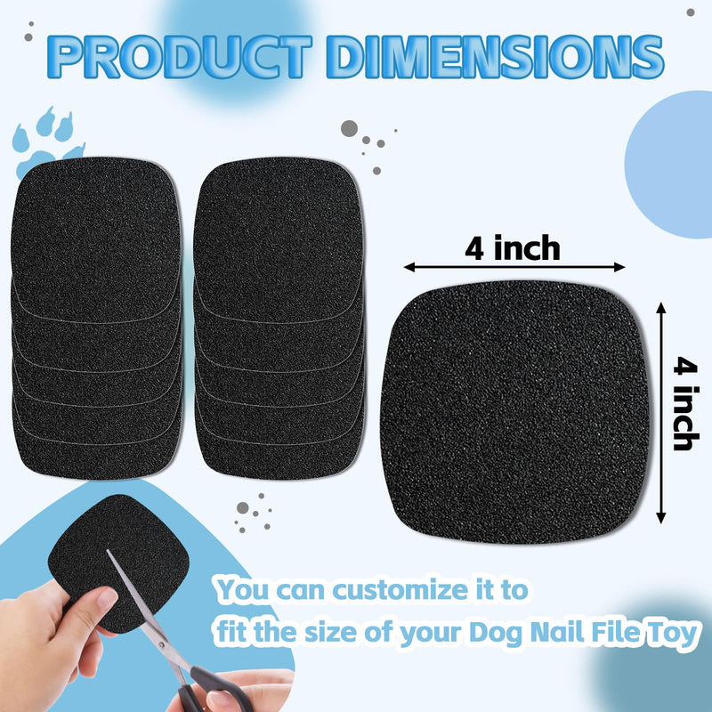 10 Pcs Dog Claw Care Sandpaper - Replacement Sandpapers for Dog Nail File Board Scratch Pad,Dog Claw Grooming Supplies - PawsPlanet Australia