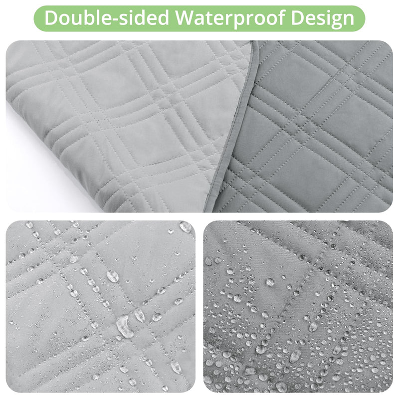 Double-Sided Waterproof Blanket, Antislip Pet Blanket Sofa Couch Furniture Protector Washable Bed Cover Reversible for Puppy Large Dog Cat (68"*82") 68"*82" - PawsPlanet Australia