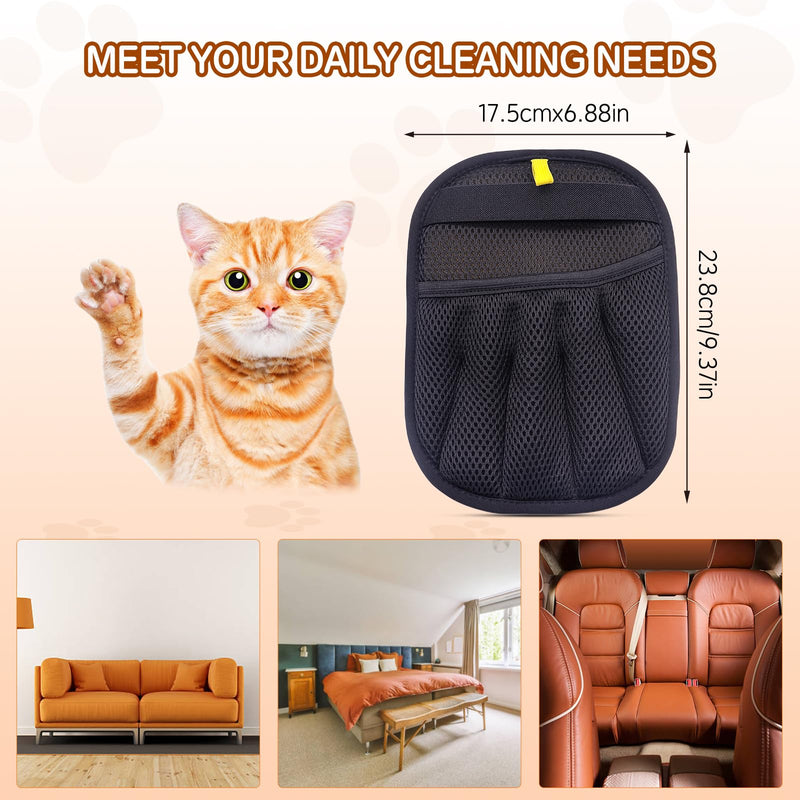 Pet Hair Remover Electrostatic Gloves,Pet Hair Removal for Cats & Dogs, Cat Grooming Gloves，Pet Hair Fur Removal Mitt, Cleanup for Furniture, Clothing, and Upholstery,Reusable (2pcs) 2pcs - PawsPlanet Australia