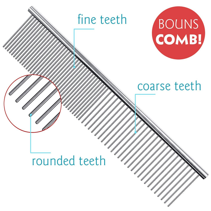 YOY 20 Adorable Pet Dog Hair Bows with Clips & 1000 Rubber Bands & 1 Steel Grooming Comb Set for Groomer,Puppy Top Knot Bowknot Doggy Ponytails Braids and Dreadlocks Cat Kitty Accessories 20 Bows 1000 Bands-F - PawsPlanet Australia