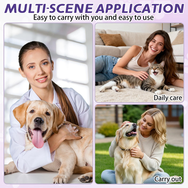 Pack of 4 Toothbrush Pens for Dental Care Dogs and Dental Care Cats, Gel for Oral Care of Pets, Teeth Cleaning Pen for Pets, Brush Your Teeth