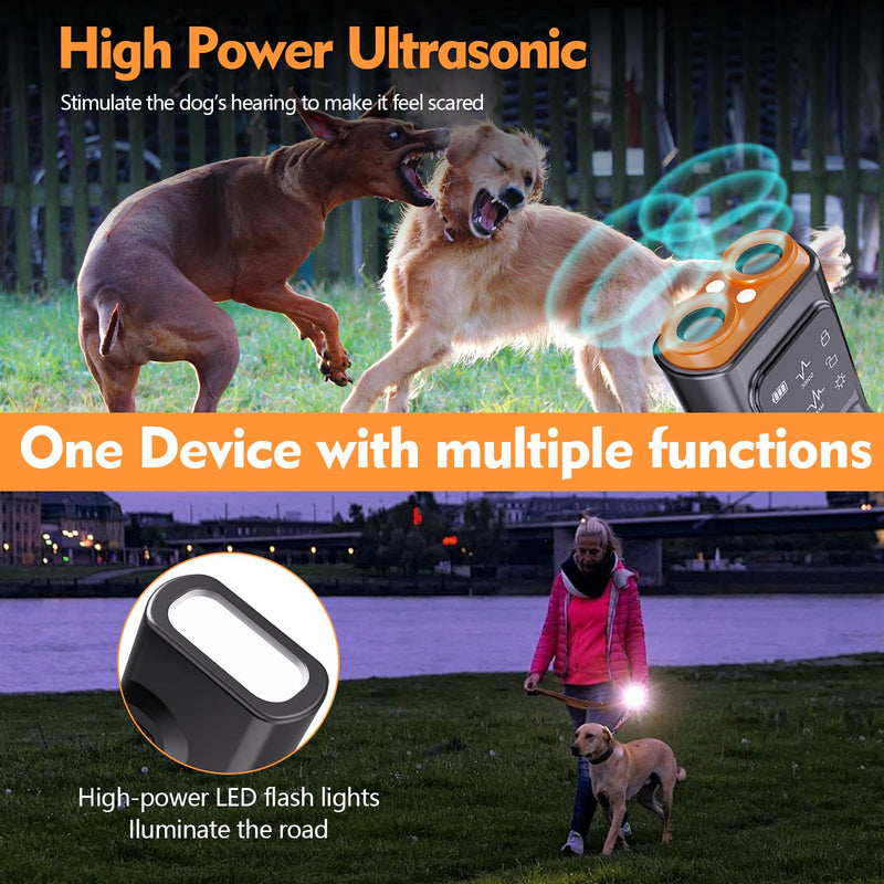 Bark Guard,Bark Guard for Dogs,Anti Barking Device for Dogs,Rechargeable Ultrasonic Dog Bark Deterrent Device with Hd Display and Led Flashlight,Stop Bad Behavior Without Yelling Or Swatting - PawsPlanet Australia