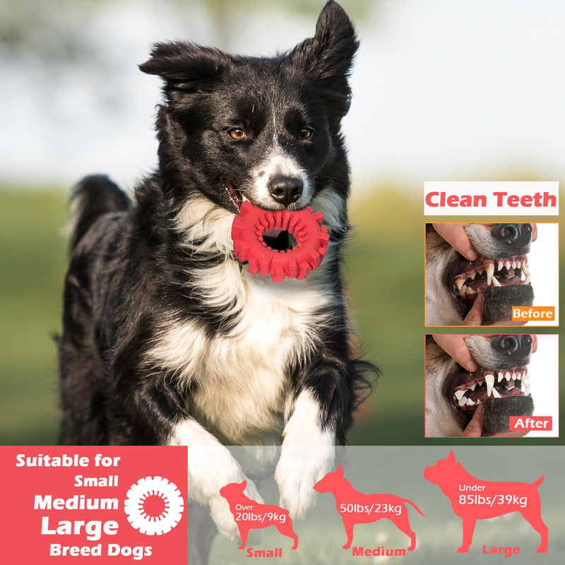 Dog Toys for Aggressive Chewers/Dog Chew Toys/Tough Dog Toys/Heavy Duty Natural Rubber Tire Toy/Durable Toys for Small Medium and Large Dogs Breed to Keep Them Busy - PawsPlanet Australia