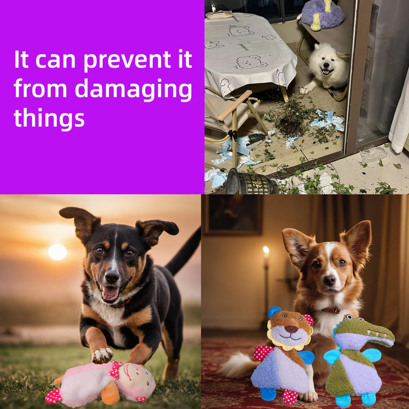 Big 5 Pack Dog Squeaky Toy for Keep Them Busy,Multipack Stuffed Crinkle Puppy Dog Toys Bundle,Chewing Dog Toys for Teething,Suitable for Small,Medium,and Large Dogs Breed - PawsPlanet Australia