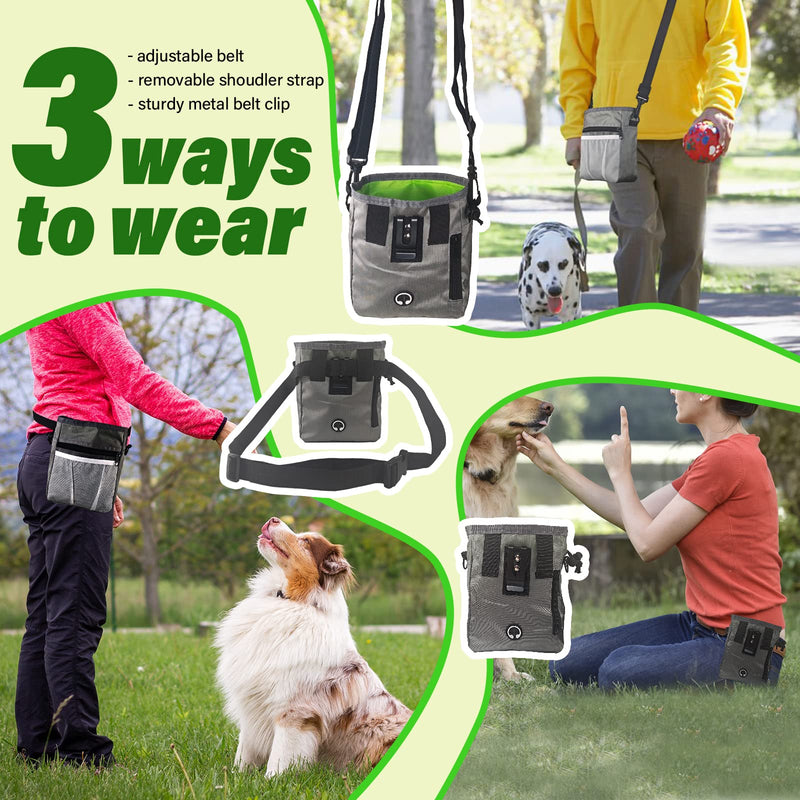 BESTHLS Small Dog Toy Ball & Dog Treat Pouch for Training for Puppy Small Medium Pet Dogs Include 16pcs Soft Tennis Rubber Balls and Multiple Pockets Treating Bag Ball-D - PawsPlanet Australia
