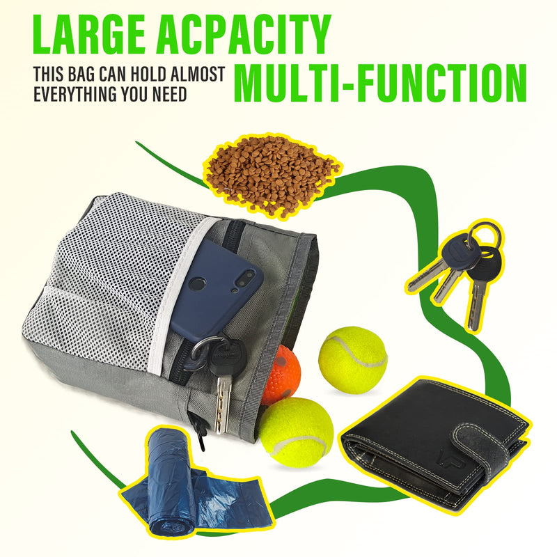 BESTHLS Small Dog Toy Ball & Dog Treat Pouch for Training for Puppy Small Medium Pet Dogs Include 16pcs Soft Tennis Rubber Balls and Multiple Pockets Treating Bag Ball-D - PawsPlanet Australia