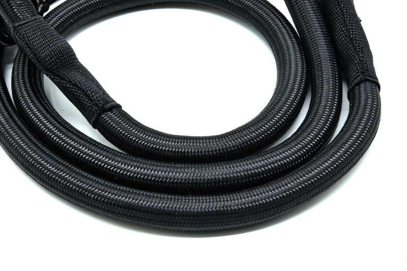 Blackline V2 Stylish Dog Lead 1.45 m Black for Medium Dogs - Premium Lead with Handle