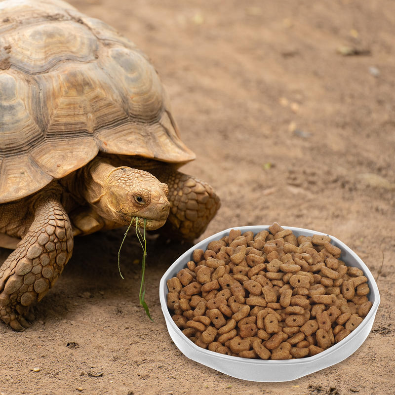 4 Pcs Reptile Dish,Round Plastic Water Dish for Reptile Tank,Food Dishes Lizard Tank,for Lizard, Turtle, Gecko, Snake, Bearded Dragon,4.45" W x 4.45" D x 0.6" H(4 Color) - PawsPlanet Australia