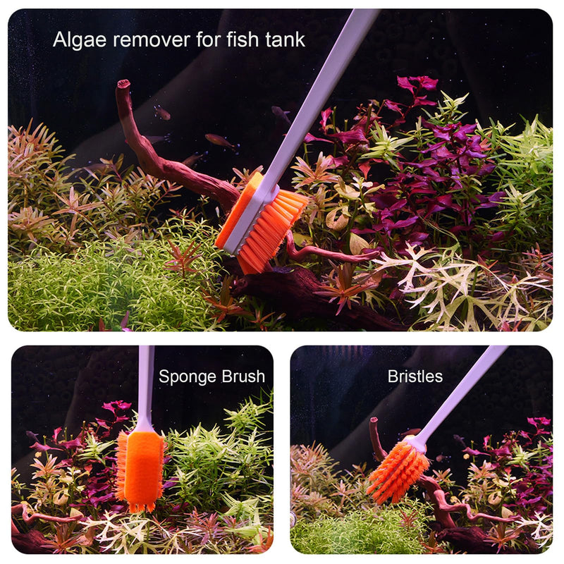 Small Fish Tank Cleaner - Algae Scraper for Glass Aquariums - Aquarium Brush & Scrubber Tool Adapted for Cleaning Glass and Acrylic Aquariums. - PawsPlanet Australia
